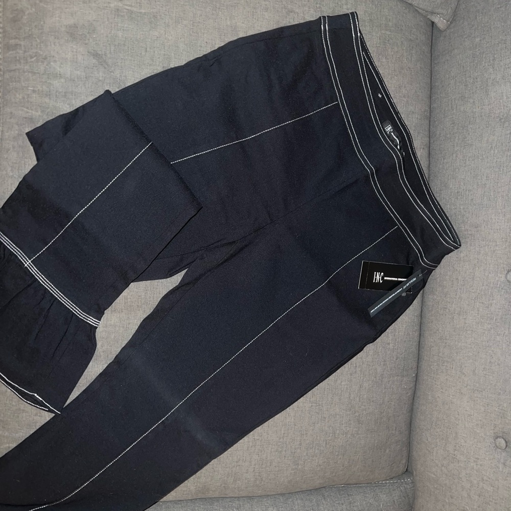 Women’s INC Black Pants with White Stitching